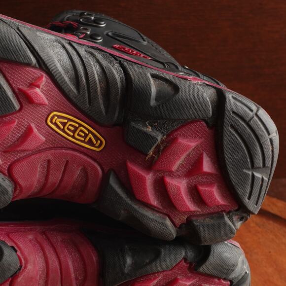 Keen Boots WMS SZ 9 Gray Liberty Ridge Waterproof Leather Hiking Outdoor MiUSA - Picture 15 of 16